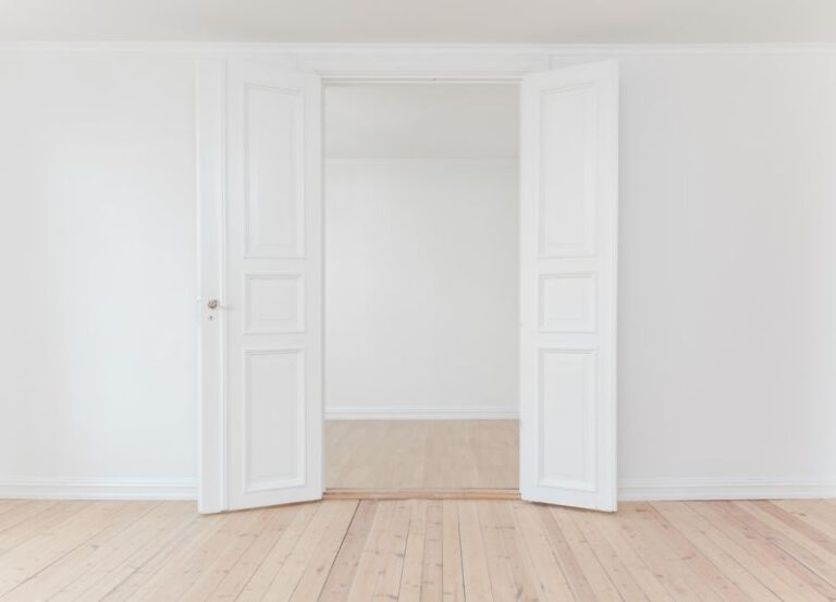 Closet Space - minimalist photography of open door