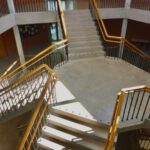 Flooring Choices - a view of a staircase in a building