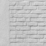 Feature Wall - white brick wall