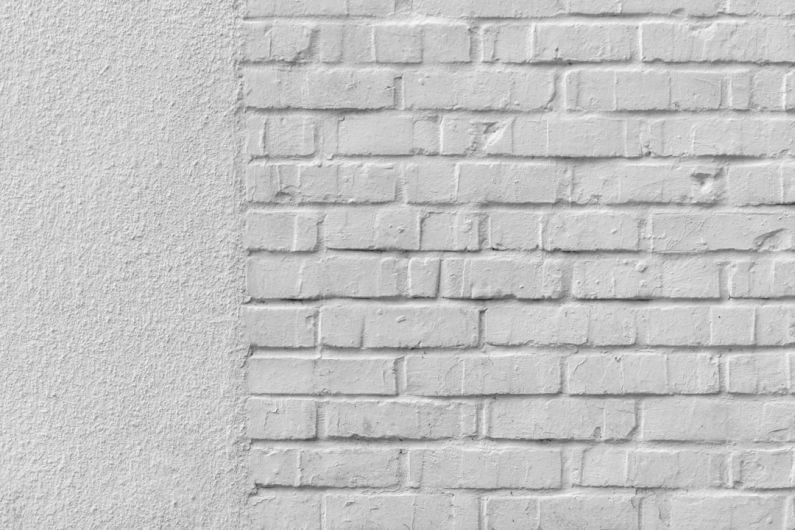 Feature Wall - white brick wall